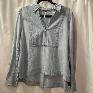 Free People chambray blouse